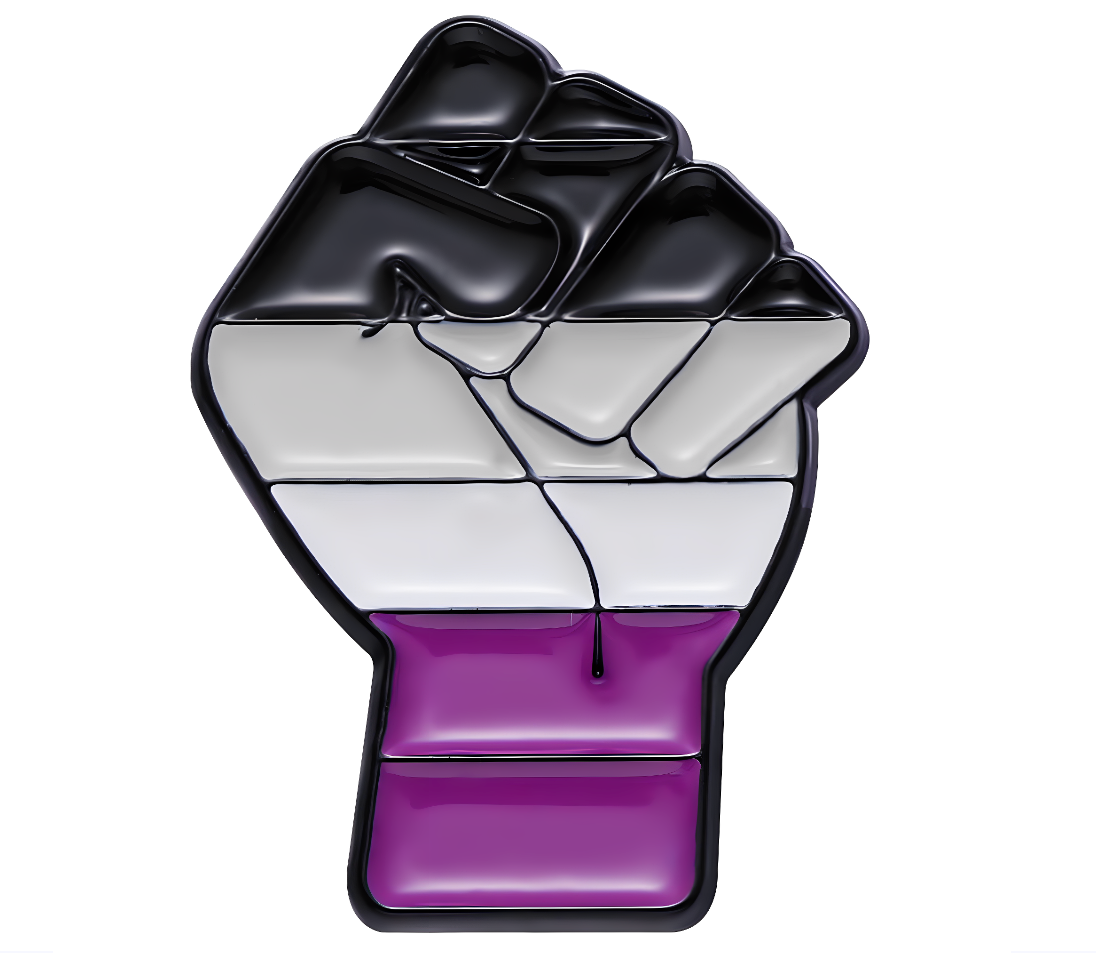 Closed Fist Asexual Pin