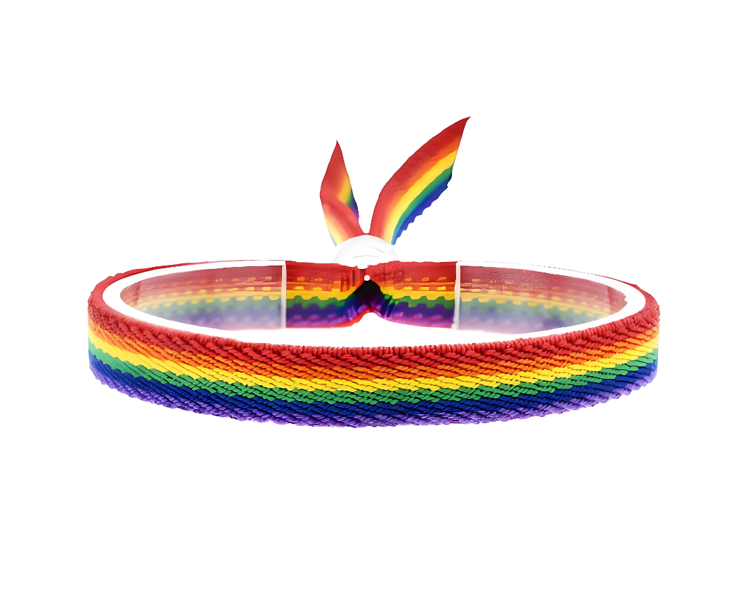 Fabric Rainbow Bracelet