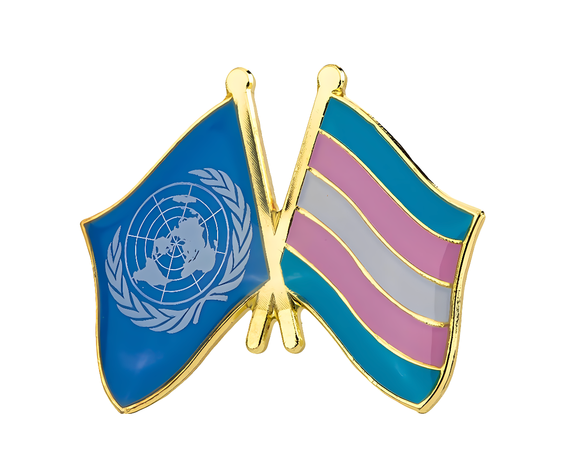 ONU Flag and Transgender Pin
