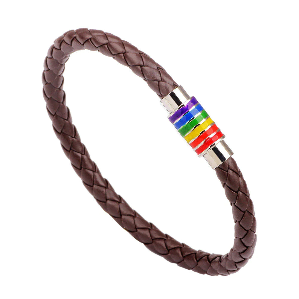 Rainbow Leather Bracelets