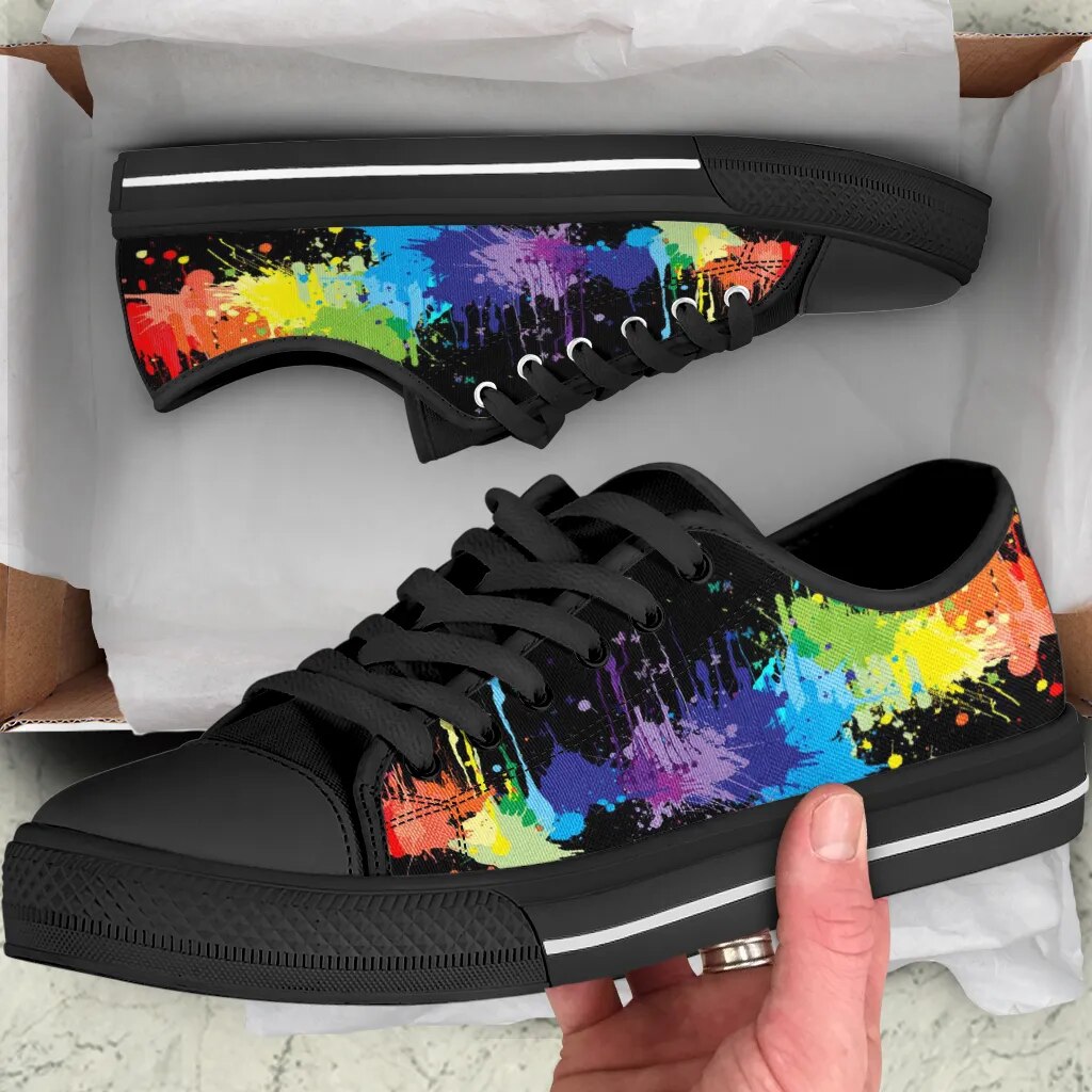 Rainbow LGBT Canvas Sneakers