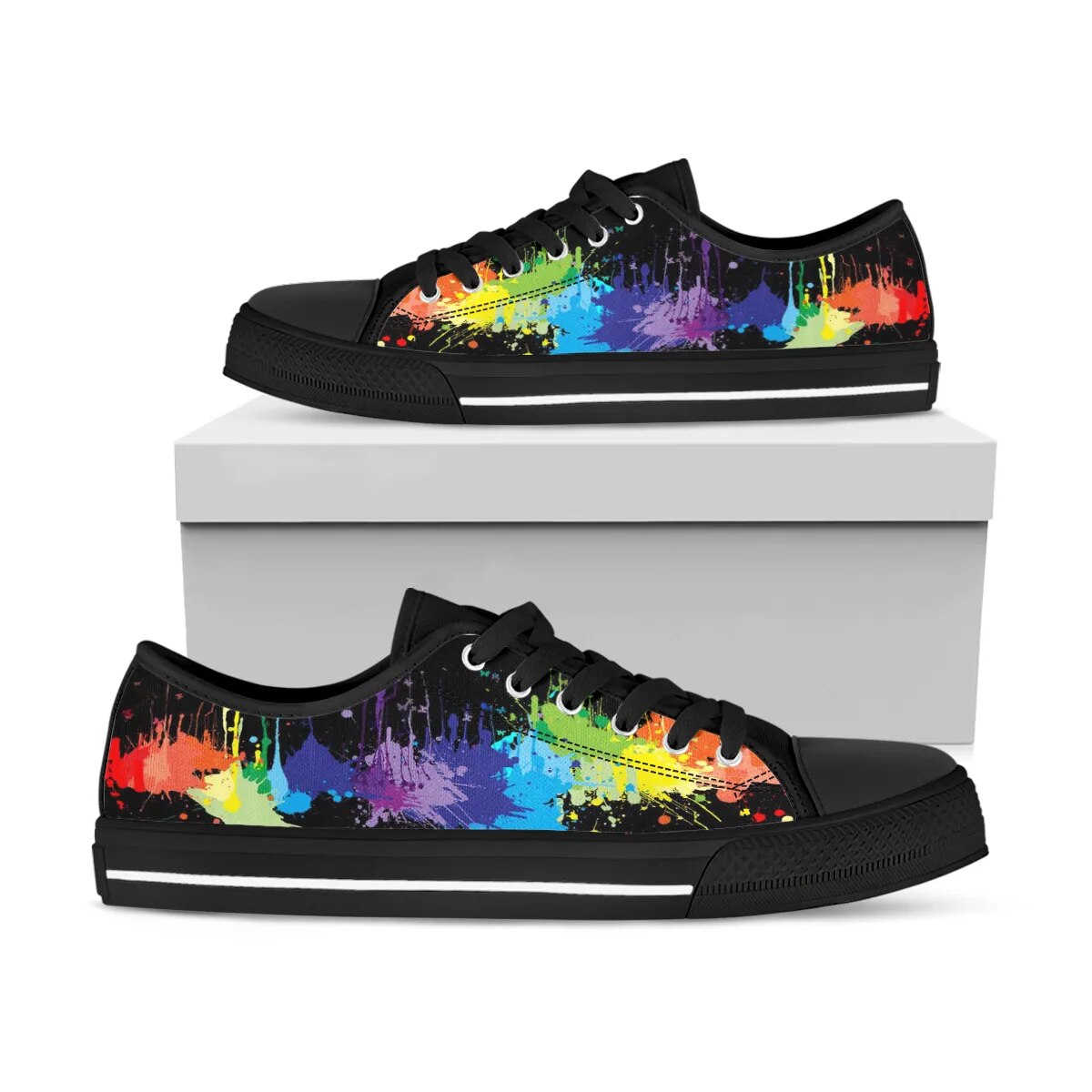 Rainbow LGBT Canvas Sneakers