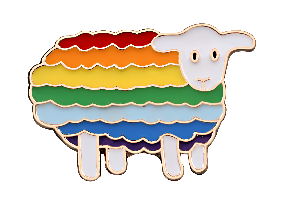 Sheep Pride Pin