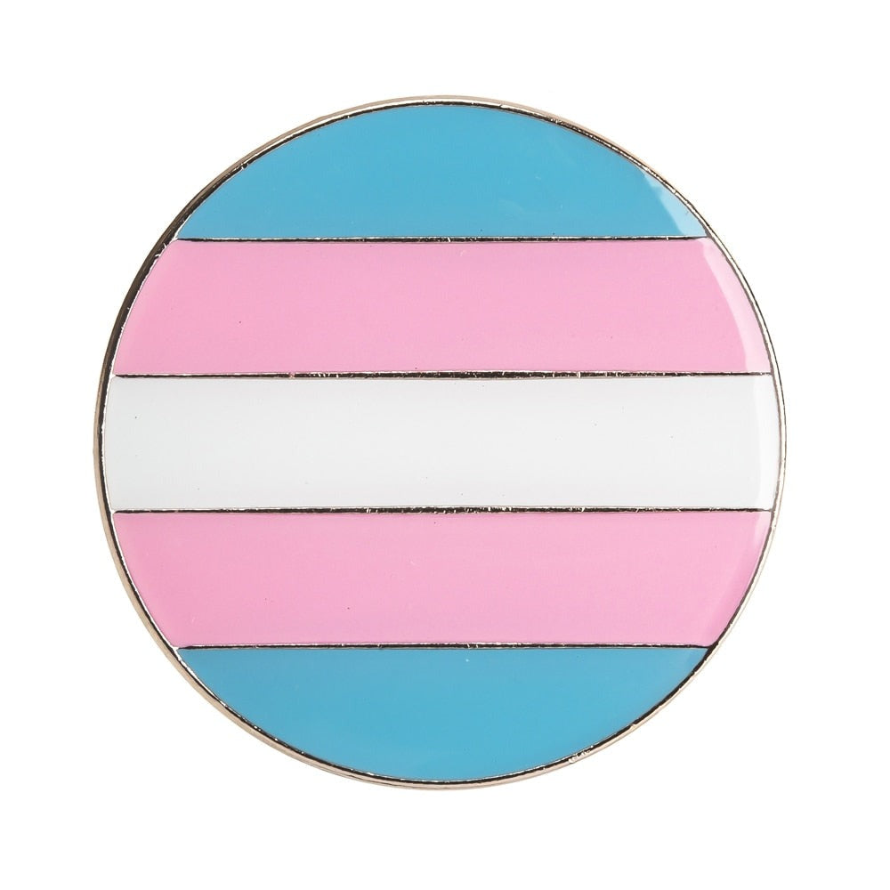 Round Transgender Pin