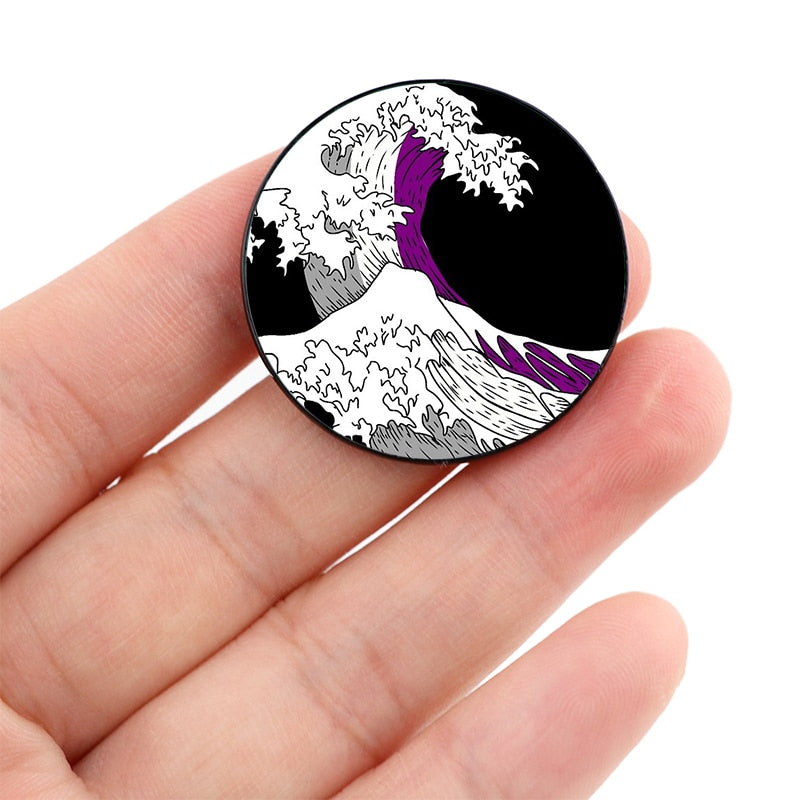 Wave Asexual Pin