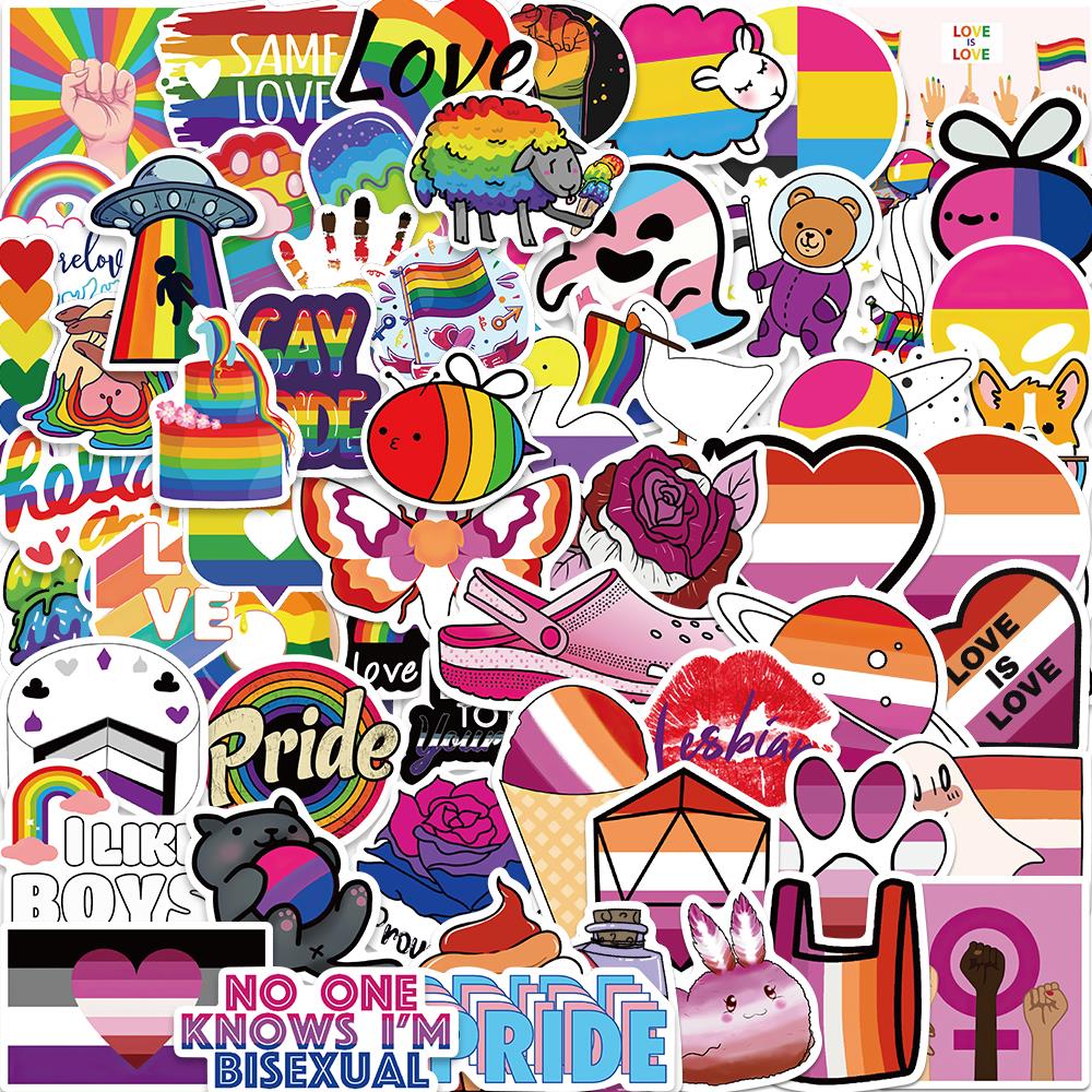 10 Pcs Rainbow Pride Sticker