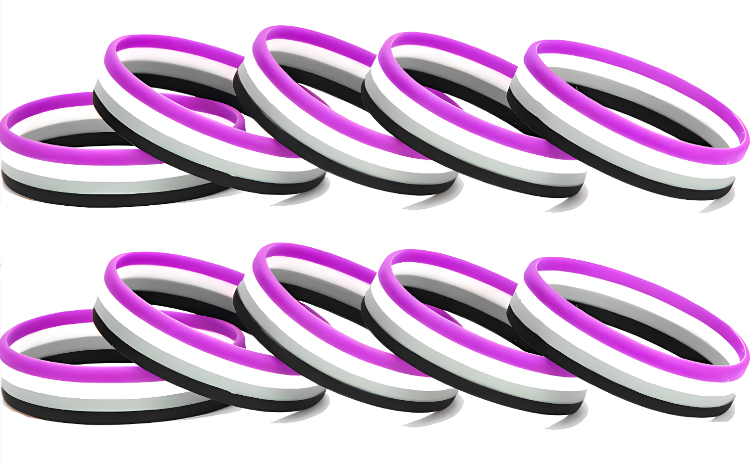 Rubber Asexual Bracelet
