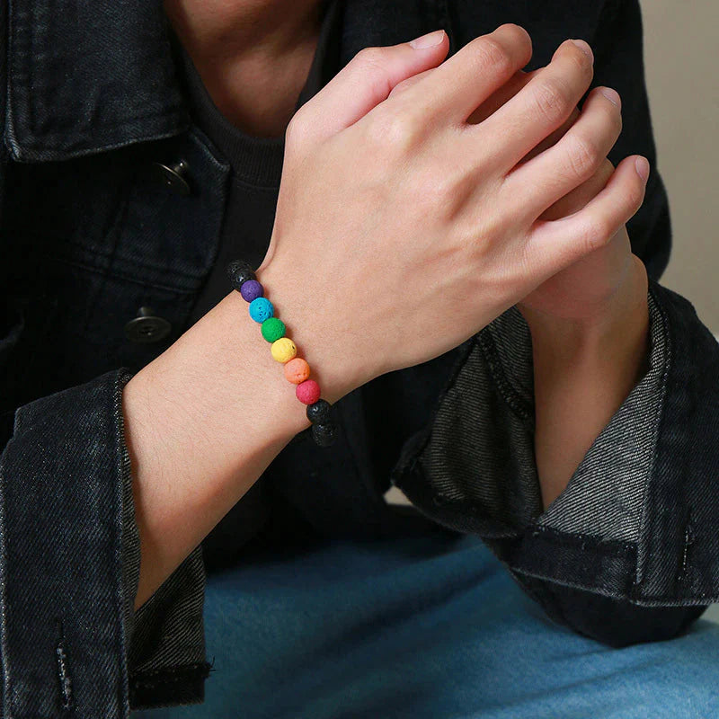 Black & Rainbow Bracelet