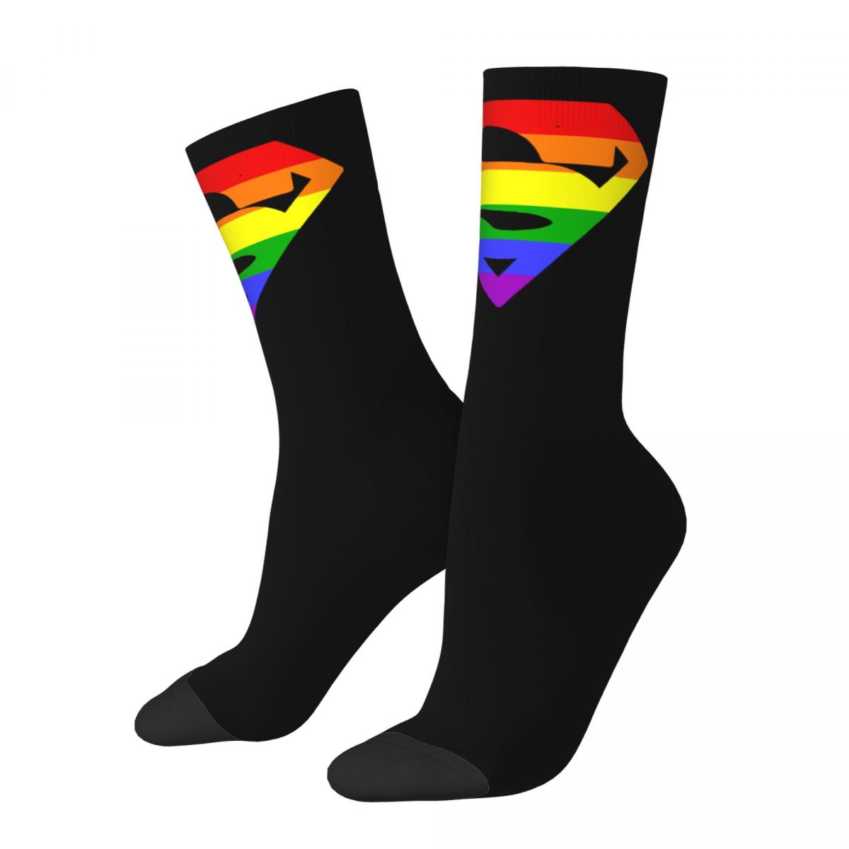 Black Superheroe Pride Socks