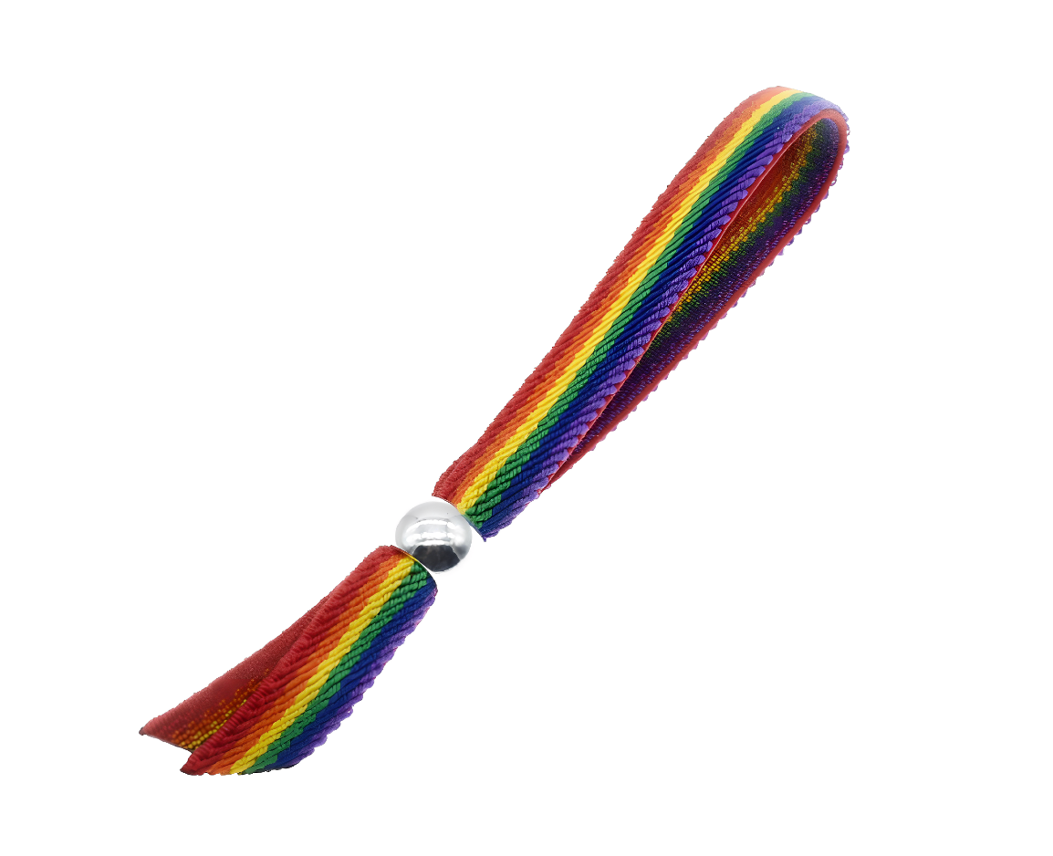 Fabric Rainbow Bracelet