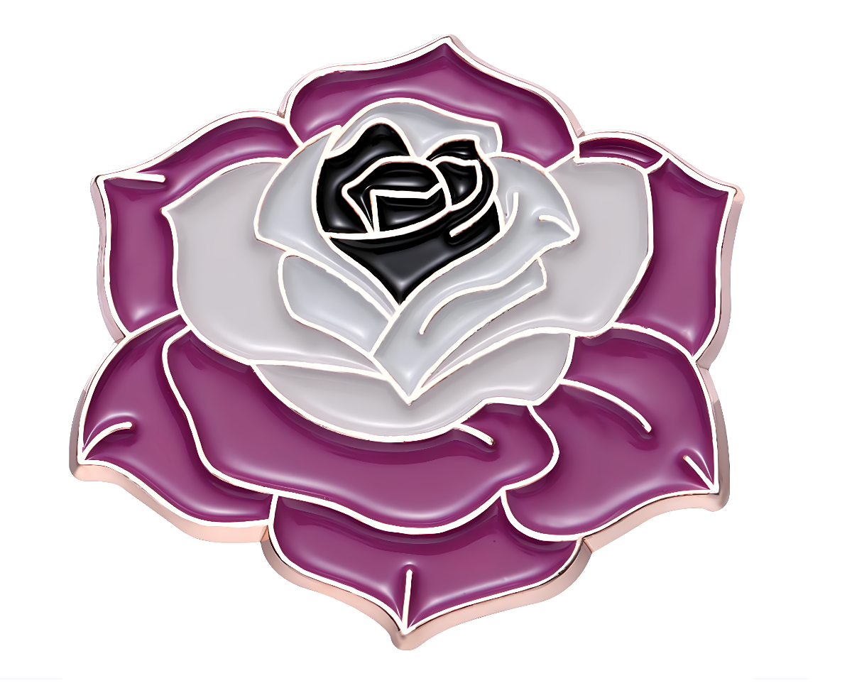 Flower Asexual Pin