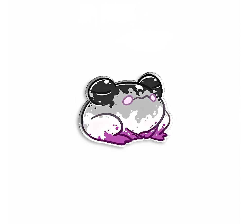 Frog Lapel Asexual Pin
