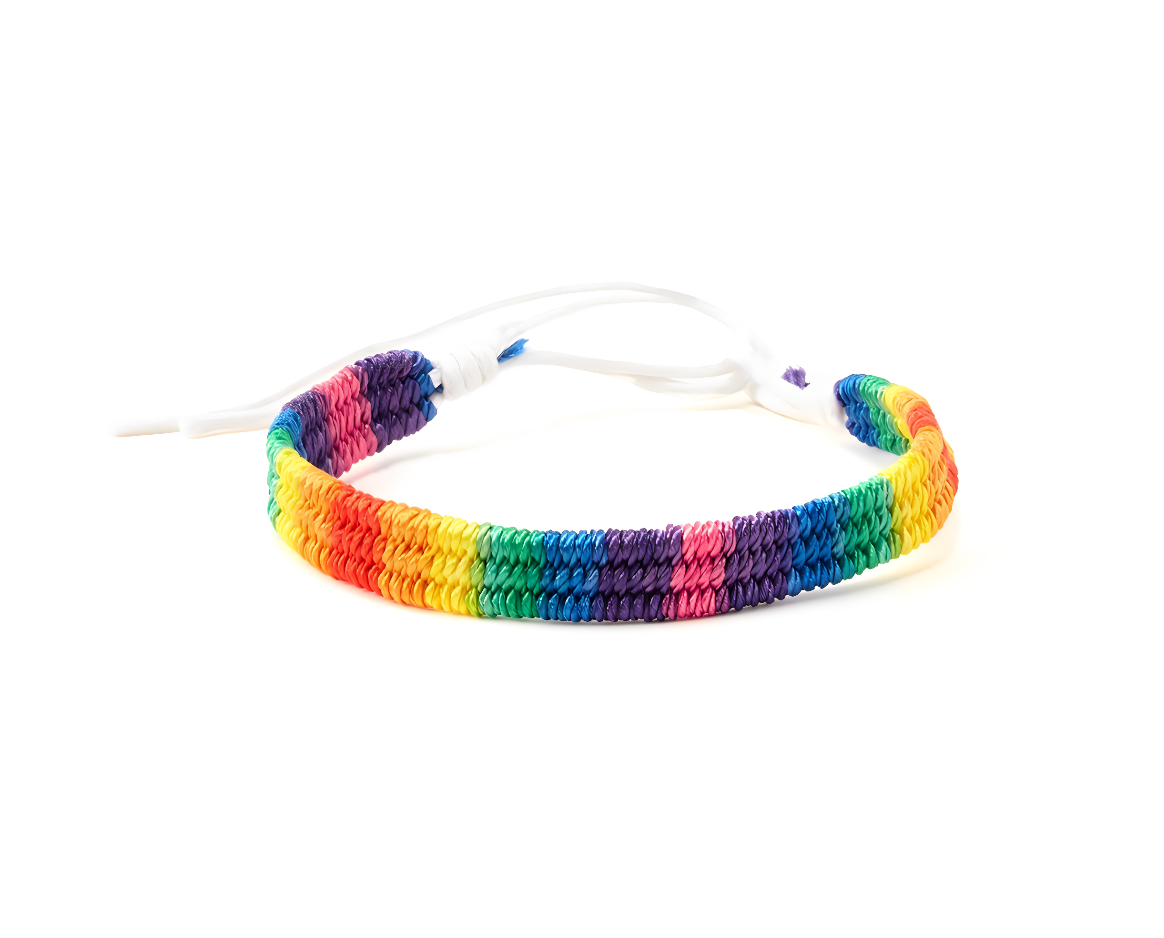 Handcrafted Braided LGBT Bracelet
