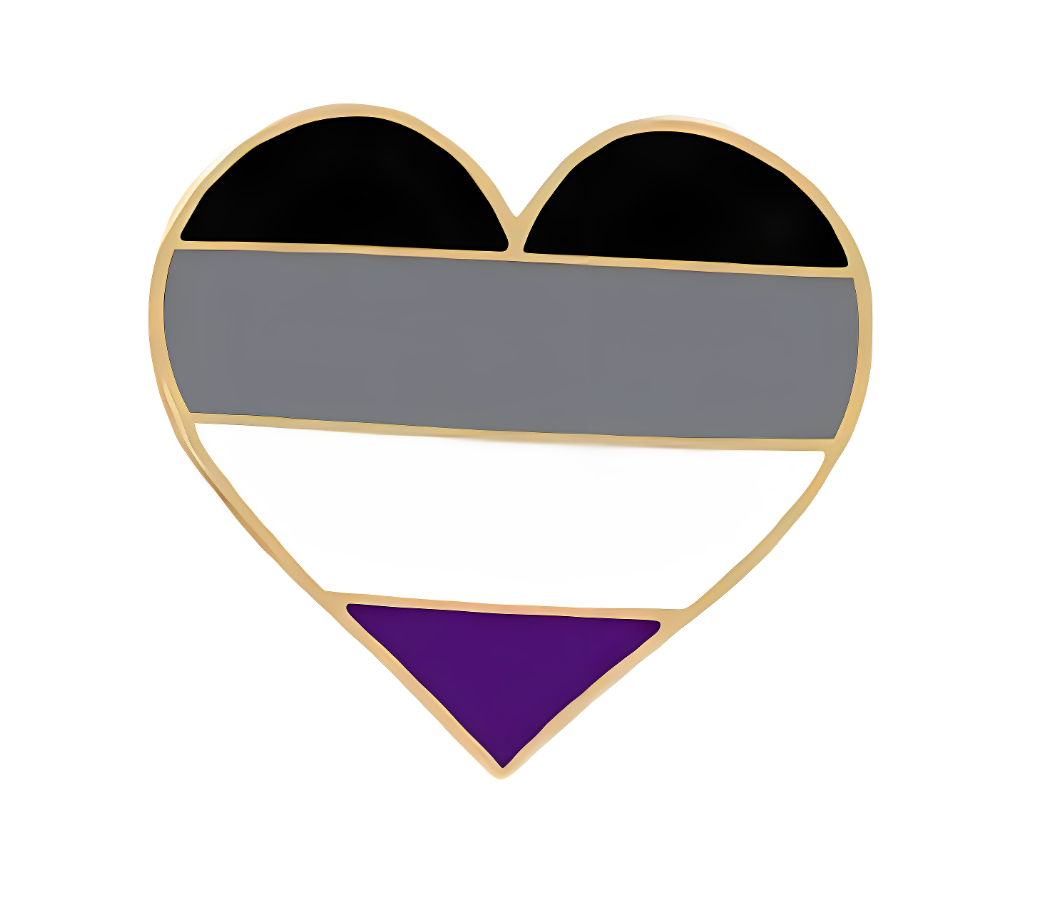 Heart Asexual Pin
