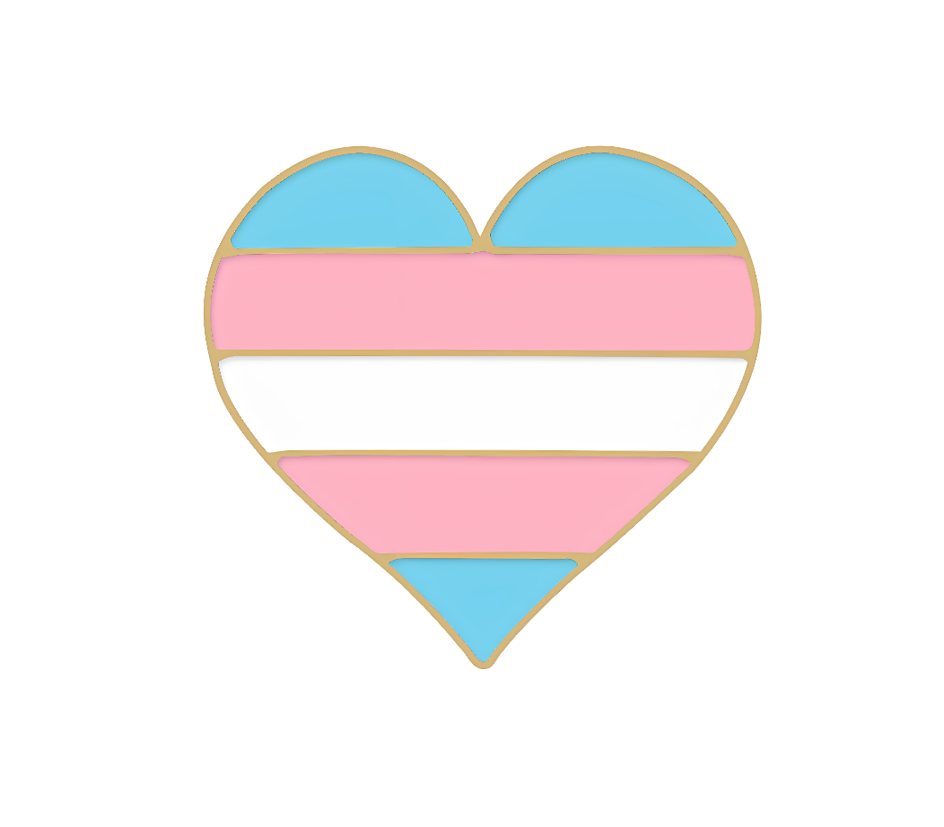 Heart Transgender Pin