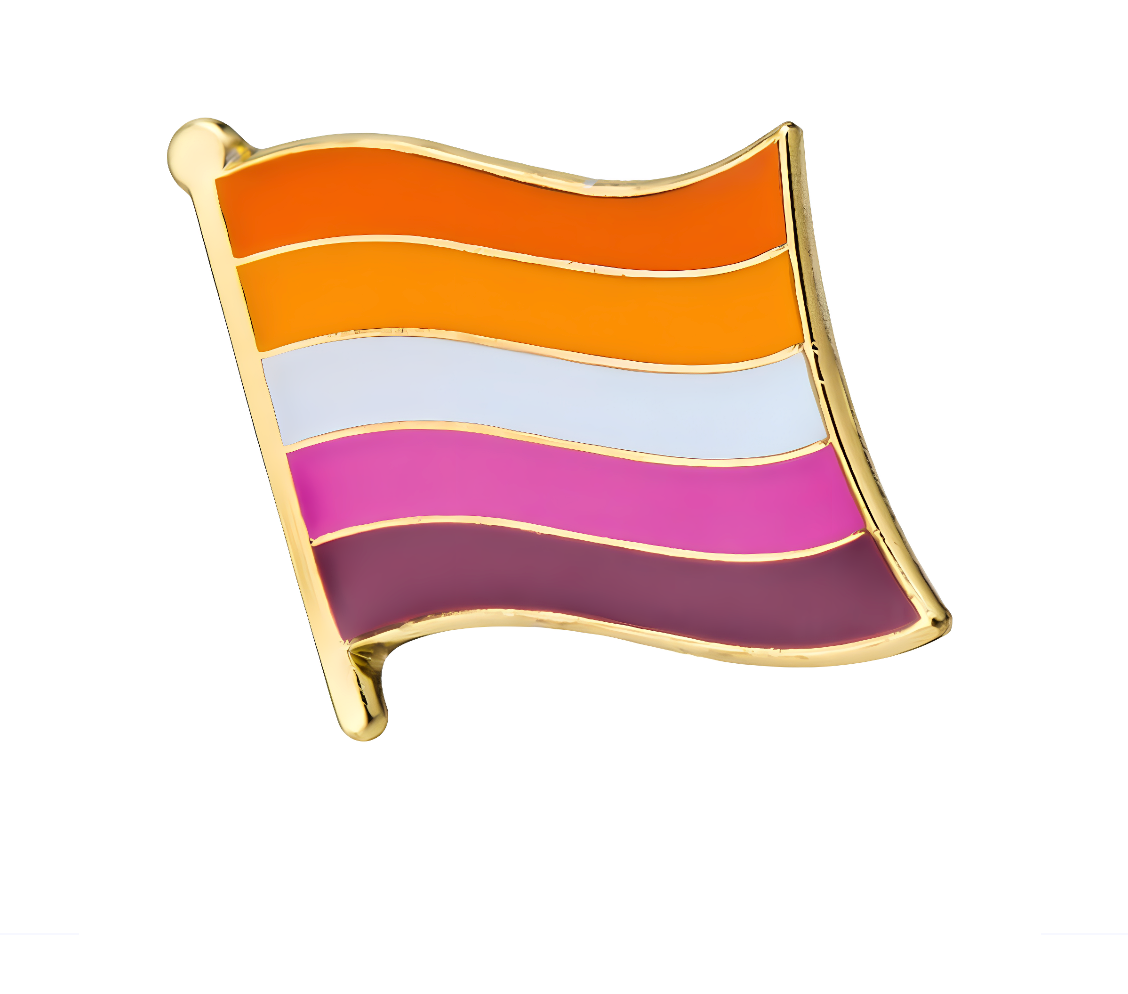 New Flag Lesbian Pin