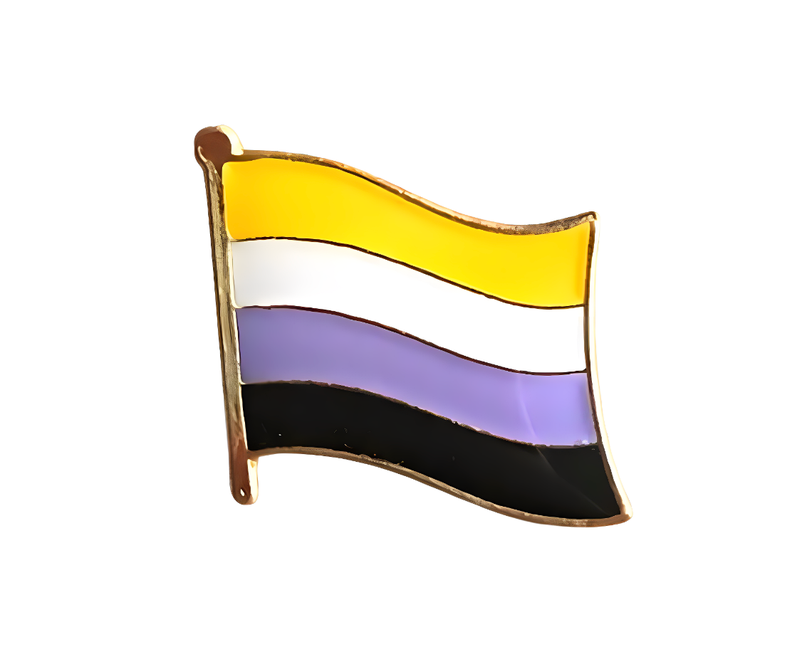 Flag Non-Binary Pin