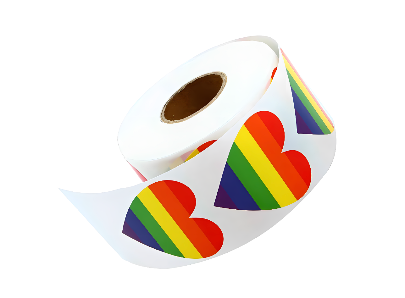 Piece Heart Pride Stickers