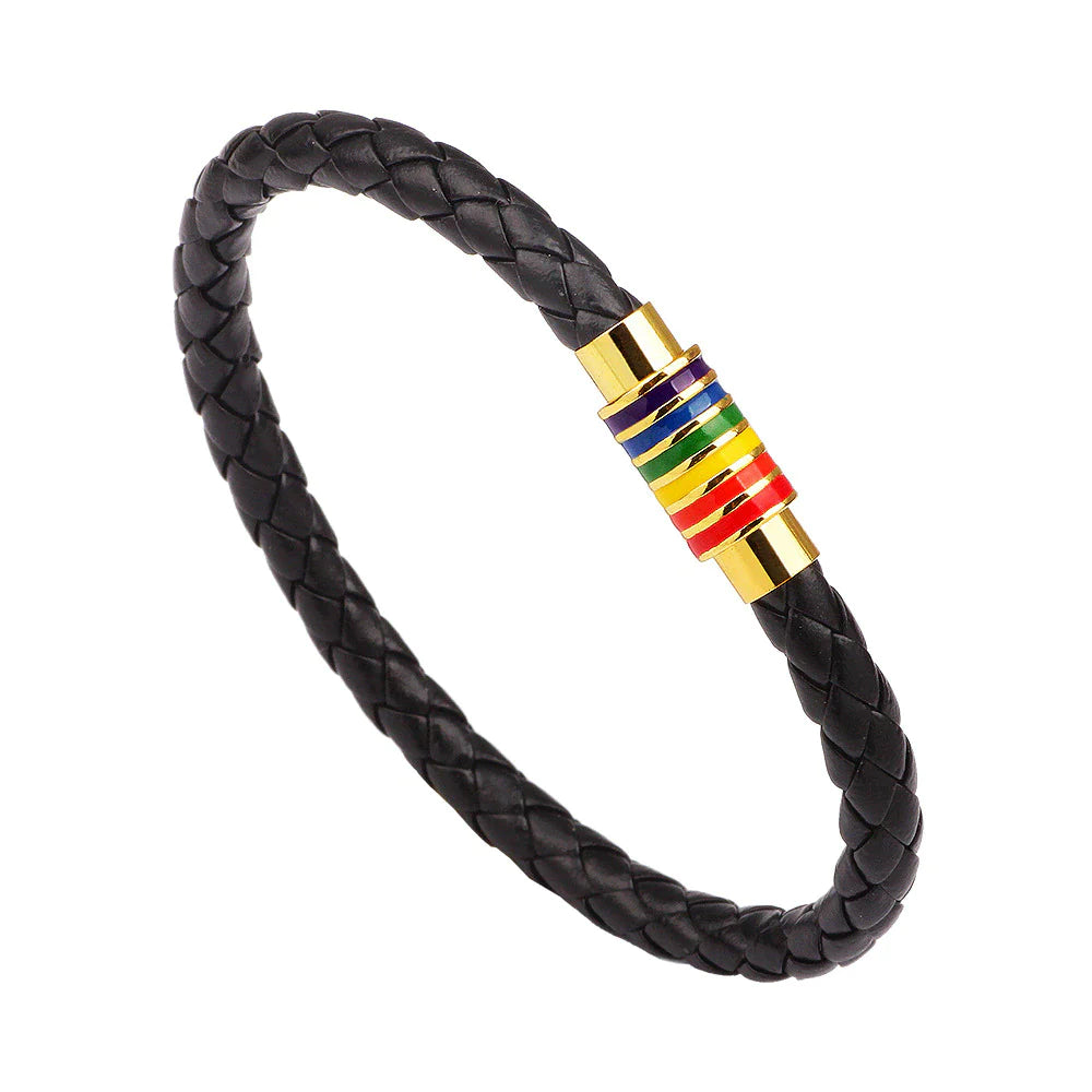Rainbow Leather Bracelets