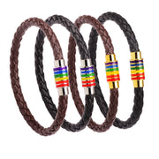 Rainbow Leather Bracelets