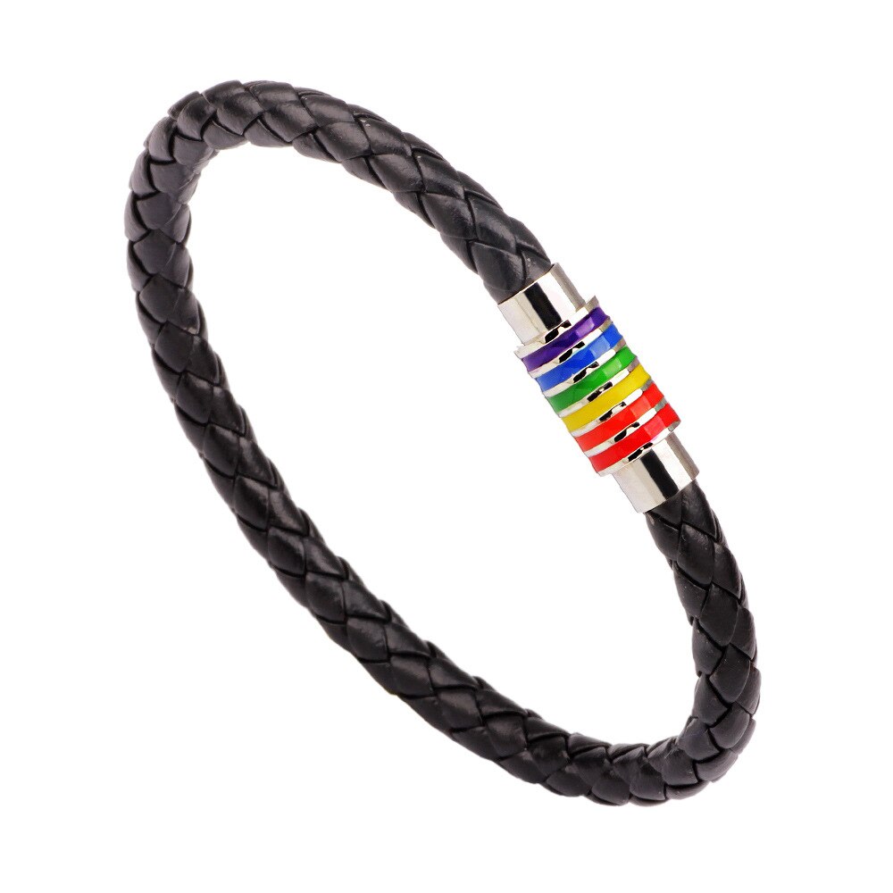 Rainbow Leather Bracelets
