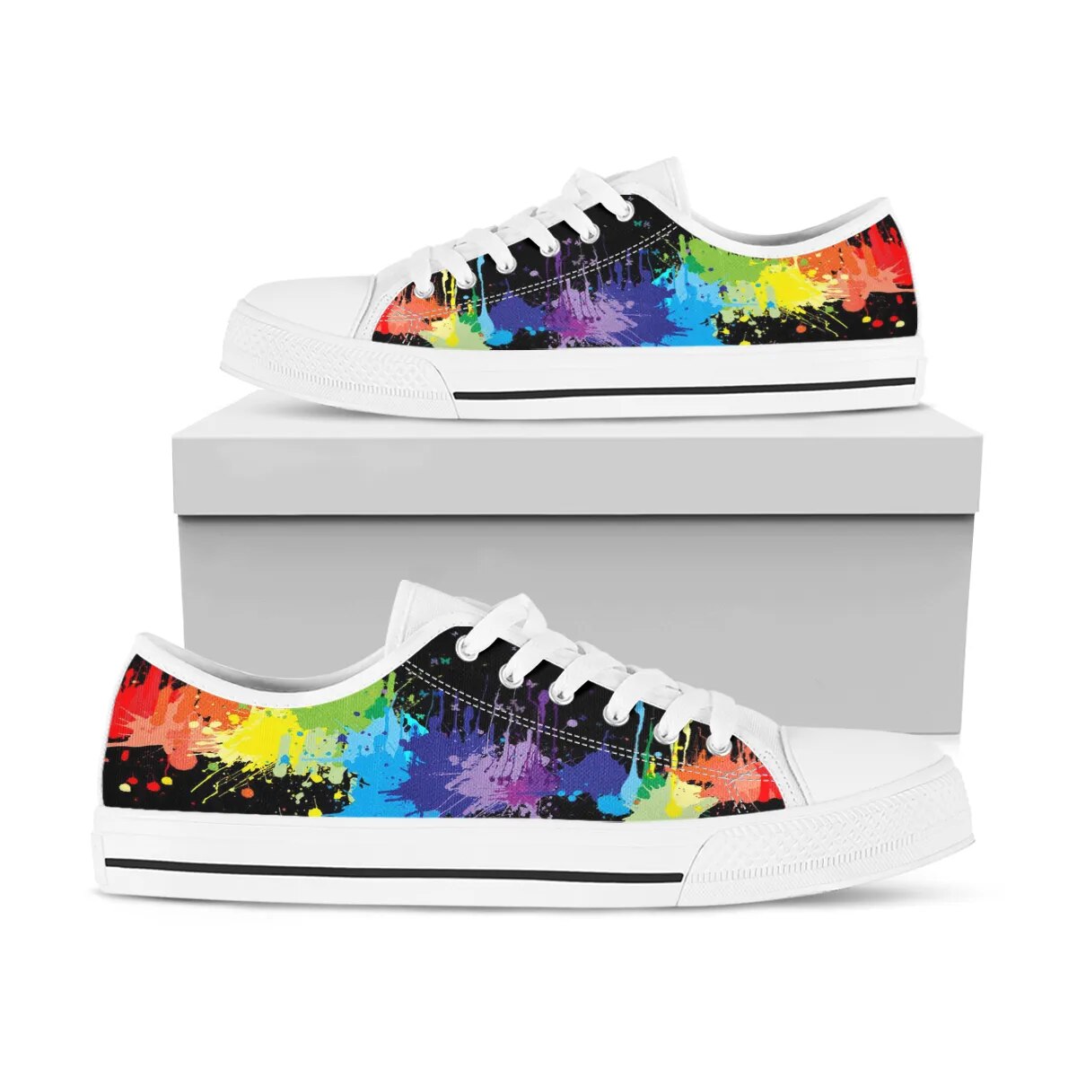 Rainbow LGBT Canvas Sneakers