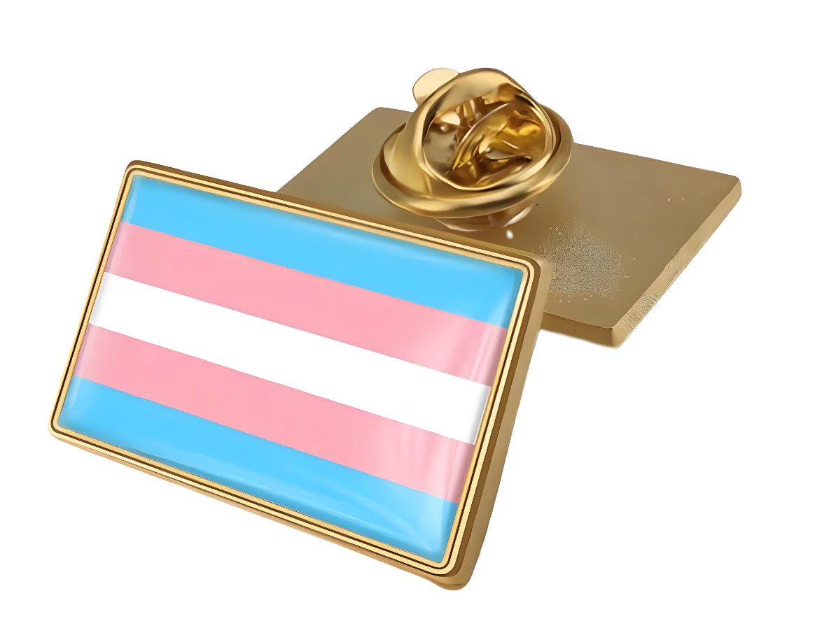 Rectangular Transgender Pin