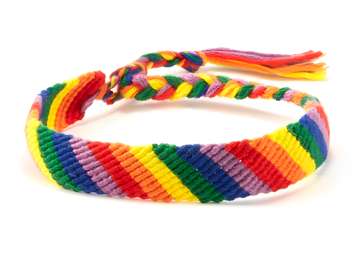 Striped Rainbow LGBT Bracelet