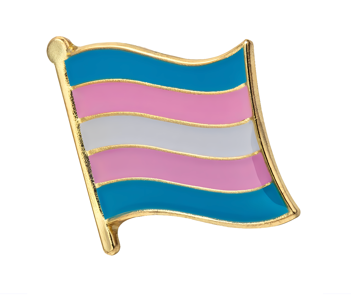  Transgender Flag Pin