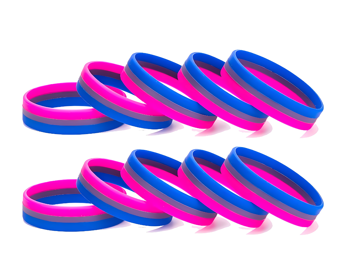 Rubber Bisexual Bracelet