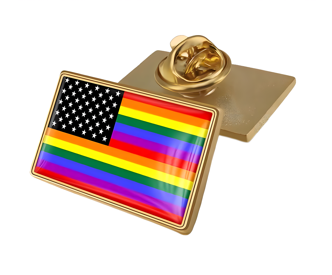 US Stars Pride Pin